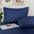 thumbnail image 2 of Lirex Pillowcases, 100% Cotton, 300 Thread Count, Standard 20x26, Dark Blue, 2-Pack, 2 of 6