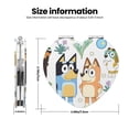 thumbnail image 3 of Pofeuu Bluey for Portable Pocket Makeup Mirror PU Cover Compact Travel Mirror with Normal and Magnifying Double Sided Glass-Heart Shape, 3 of 9