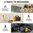 thumbnail image 4 of Mondawe Portable Power Station 600W 655Wh Outdoor Solar Generator Fast Charging with Dual AC Outlets USB Port, Solar Powered Battery Generator for Outdoors Camping Emergency Travel Hunting, 4 of 7
