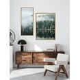thumbnail image 6 of Kate and Laurel Sylvie Misty Forest Framed Canvas Wall Art by Emiko and Mark Franzen of F2Images, 28x38 Natural, Smoky Forest Mountain Photograph Art for Wall, 6 of 6