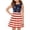 #A08-Dark Blue, variant on Independence Day Dress for Girls Stars Stripe 4th Of July Dresses Casual A-Line Sleeveless Tank Dresses Patchwork Basic Patriotic Skirt for Kids Girls