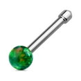 thumbnail image 4 of Nose Ring Opal Ball 20GA Surgical Steel Barbell, 4 of 4