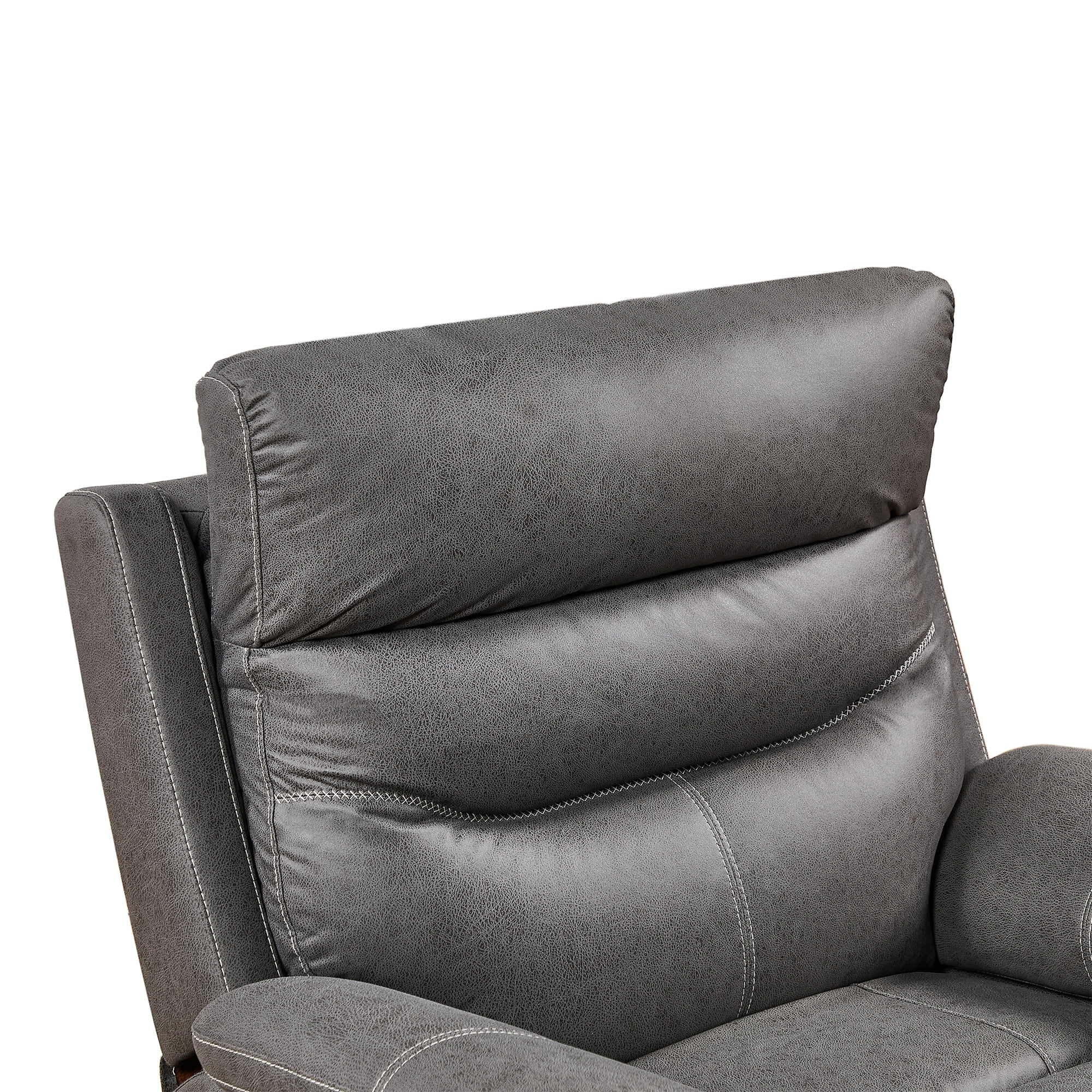 JIELARHUA Dual OKIN Motor Rocking and 240 Degree Swivel Single Sofa Seat recliner Chair Infinite Position ,Head rest with power function