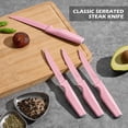 thumbnail image 3 of Vesteel Knife Block Set for Kitchen, 15-Piece High Carbon Stainless Steel Knives Set with Ergonomic Handle, Ultra-sharp & Rust Resistant, Pink, 3 of 9