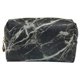 thumbnail image 1 of Bolsa de maquillaje portátil de viaje pequeña con cremallera Bolsas de cosméticos Jaspeado negro, 1 of 6