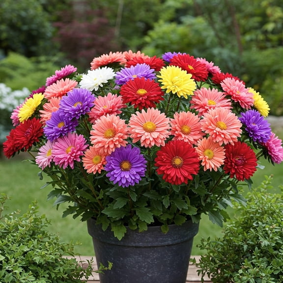 Mr Fothergill's Aster Mix Oh Sow Simple Flower Seed Easy to Grow