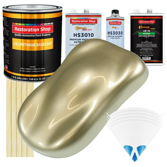 Champagne Gold Metallic Premium Gallon Kit URETHANE BASECOAT Car Auto Paint Kit
