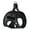 Black, variant on Dogline York Mesh Harness + Built-in Hook & Loop Fasteners