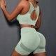 thumbnail image 4 of Conjunto De Pantalones Cortos De yoga Para Levantamiento De Tope De Cintura Alta, 4 of 4