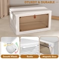 thumbnail image 4 of Contenedores de almacenamiento de plástico de 4 niveles con tapa 23 QT, contenedores de almacenamiento apilables con ruedas, cajas de almacenamiento plegables, contenedores de almacenamiento apilables, 4 of 5