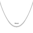 thumbnail image 5 of SZUL Women's 7 Carat TW Graduated Lab Grown Diamond Tennis Necklace in 14K Yellow Gold, 5 of 6