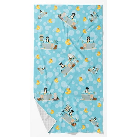 Greater Swiss Mountain Dog in Bathtub Bath Towel Large 24 in x 42 in