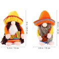 thumbnail image 2 of Gnomo de vacaciones con ukelele Tomte Tomte sueco Gnomos escandinavos Gnomo nórdico Estatua de elfo Carnaval mexicano Decoración de fiesta Hogar Chimenea Mesa 2 piezas Ormromra WRLF-695, 2 of 2
