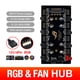 thumbnail image 3 of 1 a 8 Multi Way RGB PWM HUB 12V/4 pines para placa base de ventilador (SATA+Shell) Tmvgtek Componentes de Computadoras, 3 of 9