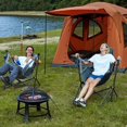 LAFANG Camping chair with knotable back hammock heavyduty folding
