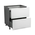 thumbnail image 2 of 30" Base Cabinet-Double Door-Two Drawer-with White Gloss door, 2 of 4
