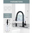 thumbnail image 7 of Wowow Single Handle Pull-Down Sprayer Kitchen Faucet with Soap Dispenser in Oil Rubbed Bronze, 7 of 7