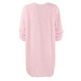 thumbnail image 3 of Women's long-sleeved round neck knitted pullover oversized autumn and winter loose long sweater dress, 3 of 9