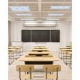 thumbnail image 4 of Fluorescent Light Covers for Ceiling Lights 1 Pack, Watercolor Blue Floral Magnetic Ceiling Light Covers 2x4ft for Classroom Office School, Blue Ombre Botanical Summer Drop Ceiling Light Shade, 4 of 7