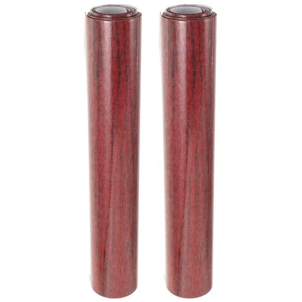 2 rollos de pegatinas de pared con veta de madera para dormitorio, papel tapiz para muebles, calcomanías despegables y adhesivas