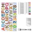 thumbnail image 3 of Resin Alphabet  Starter Kit, DIY Easy To Release Silicone Resin Alphabet Molds  For Keychain, 3 of 8