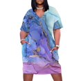thumbnail image 1 of Vestido suelto de sirena eléctrica con bolsillos vestidos de mujer vestido de verano vestido de verano para mujer 2025 elegante de lujo, 1 of 7