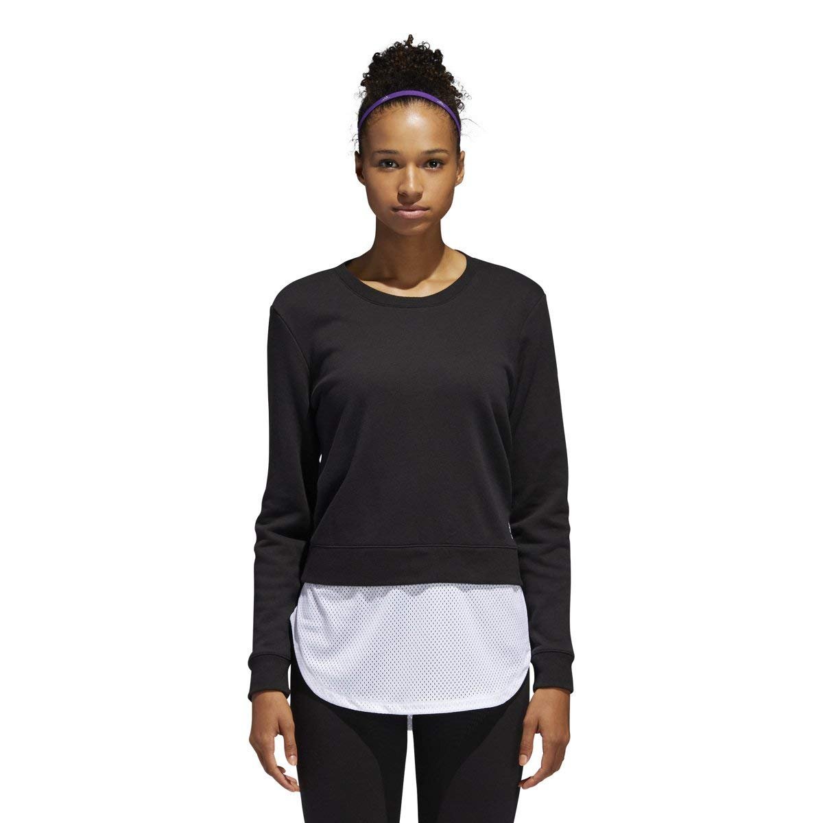 adidas Women's Athletics Layer Sweatshirt Black, Large