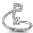thumbnail image 4 of Jumpingount Anillo abierto con letras mayúsculas, anillos de compromiso para interiores y exteriores, casa, oficina, compras, joyería de Type3 NO3, 4 of 5