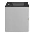 thumbnail image 3 of Modway Daybreak 24" Rubberwood MDF Particleboard Bathroom Vanity in Gray/Black, 3 of 8