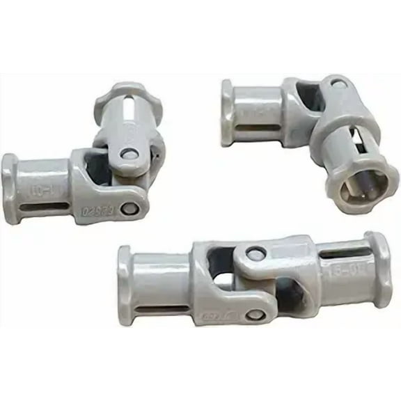 Lego Parts: Technic, Universal Joint 3L (Service Pack of 3 - Light Gray)