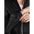 thumbnail image 5 of REFINED ATTIRE Casual Jacket for Women Zip Up Coat Long Sleeve Outerwear Lightweight Top M Black, 5 of 6