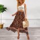 thumbnail image 4 of Faldas de estilo bohemio con cintura elástica y volantes fruncidos con botones de encaje informales con estampado de moda para mujer Wmkox8yi FGJ1934, 4 of 9