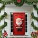 thumbnail image 5 of Cubierta de puerta navideña de 35 x 71 pulgadas - Diseño de Papá Noel - Decoración navideña para puerta - Decoración para festivales y fiestas, 5 of 5