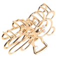thumbnail image 4 of Hair Styling Clips Bear Shaped Metal Hair Clip for Everyday Wearing Golden Zinc Alloy Daily Use 1Pcs, 4 of 5