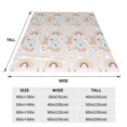 thumbnail image 3 of Bixox Fleece Blanket Animals In Tribe Pattern Super Soft Double-Sided Microfiber Flannel Blanket for Sofa, Bed, Couch, Suitable for All Seasons - 60"x50", 3 of 5