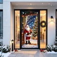 thumbnail image 4 of Cheap Christmas Decorations Clearance for Home – Christmas Class Door Cover 70.87x35.43 inch, Santa Claus Holding Gifts Christmas Tree Scene Door Covers Decorative, Winter Front Door Decor (A), 4 of 7