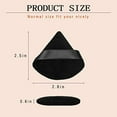 thumbnail image 2 of 6pcs triangular puff, velvet soft puff, suitable for facial makeup sponge, can clean both dry and wet makeup puff tools, 2 of 5