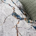 thumbnail image 5 of SAFAVIEH Amelia Pemala Abstract Area Rug, Gray/Blue Gold, 3' x 3' Round, 5 of 11