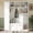 White, variant on DRNANLIT Farmhouse Elegant Hall Tree with 4 Side Cabinets & Adjustable Shelves, All-in-One Mudroom Bench with Coat Rack & 5 Hooks, Black