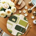 thumbnail image 2 of Sage Green Boho Round Placemats Set of 4 for Dinning Tables,Heat-proof Braided Table Mats 15 Inch,Modern Abstract Geometric Middle Century Washable Place Mat for Kitchen Restaurant Party Table Decor, 2 of 9
