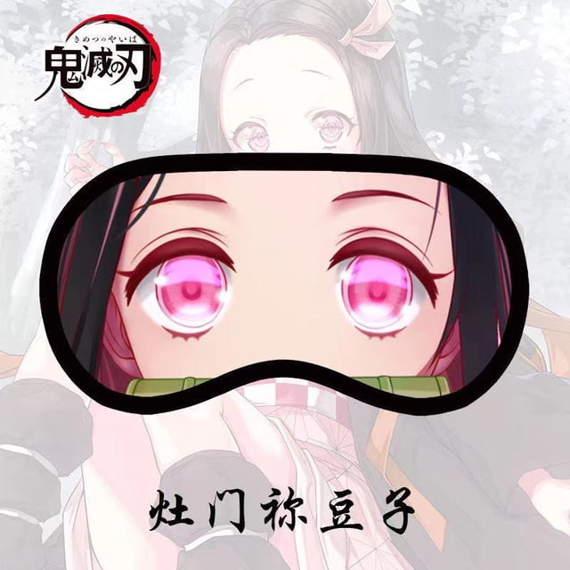 Anime Demon Slayer Mascarilla De Ojos Suave Acolchado Para Dormir Viaje Cubierta De Sombra Descanso Relax Nezuko Venda huangjie unisex