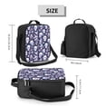 thumbnail image 2 of Lsque Skull flower crystal Lunch Bag Lunch Box for Women Men Reusable Insulated Lunch Tote Bag,Leakproof Thermal Cooler Sack Food Handbags Case High Capacity, 2 of 9