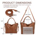 thumbnail image 2 of FALAN MULE Crossbody Bags for Women Trendy Vegan Leather Hobo Handbags With Adjustable Strap Shoulder Bucket Bags, 2 of 8