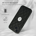 thumbnail image 2 of ELEHOLD for iPhone 15 Case, Soft PU Leather Slim Logo View Classic Luxury Elegant Thin Protective All-Around Shockproof Phone Case for iPhone 15,Black, 2 of 7