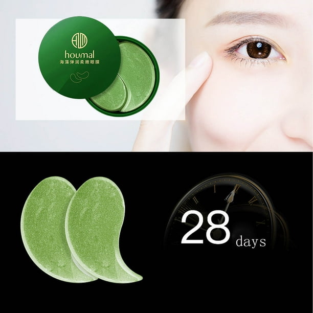 Mascarilla para ojos, parches para ojos con ácido hialurónico y parches para ojos para hinchazón y ojeras, tratamiento para parches para ojos para belleza y cuidado personal, 60 parches para ojos, 30