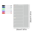 thumbnail image 3 of Calendario Magnético Acrílico FLhrweasw con 6 Bolígrafos Colores Tablero Planificador Transparente, 3 of 9