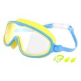 thumbnail image 1 of Gafas Natación para Con Tapones La Oreja Clip Nariz () Azul Amarillo, 1 of 9