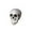 D, variant on QLUEWX Halloween Decorations Skull, 9" Spooky Realistic Fake Simulation Human Skull Head Model Prop, Horror Atmosphere Halloween Party Decorations, Halloween Decor for Home Indoor Haunted House