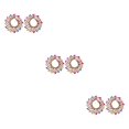thumbnail image 4 of Pendientes florales Qarigey joyería artística para mujer, 4 of 6