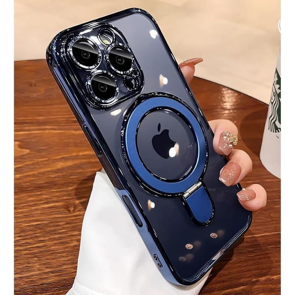 MYKOMI Magnetic Ring Case for iPhone 16 Pro Max Case Kickstand Compatible with MagSafe Built-in Camera Lens Protector Shockproof Phone Case for iPhone 16 ProMax 6.9"